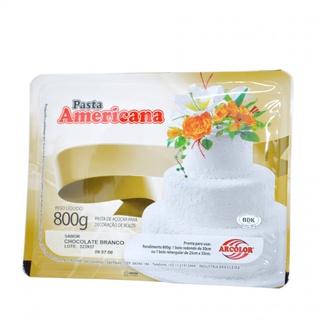 Pasta Americana Sabor Chocolate Branco 800g - Arcolor