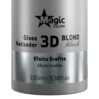 Matizador Magic Color Gloss 3d Blond Black Grafite 100ml (3)