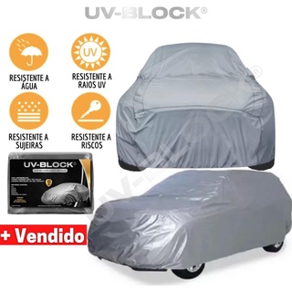 Capa Cobrir Cobalt UV-BLOCK Impermeável 100% S/F Protege Sol Chuva Poeira P M G Capa Proteção Automotiva Hatch e Sedan Anti-UV Lona Cobrir Carro