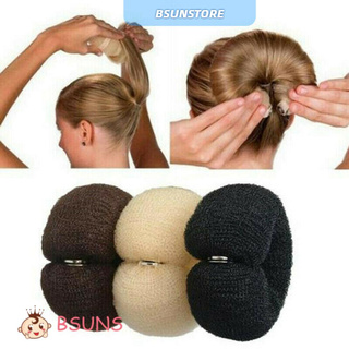 (BSUNS) Moda Cabelo Curler Meninas Mulheres Rosquinha Hair Styling Tools Beleza Bonito DIY Penteado Coque/Multicolor