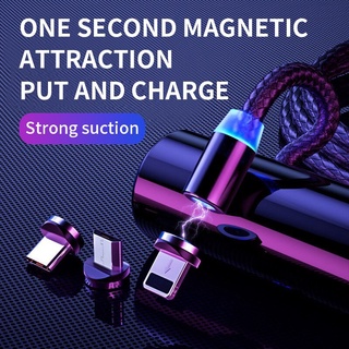 Magnético Cabo De Carregamento Do Telefone Micro USB Tipo C Cabo De Carregamento 3 Em 1 Cabo Compatível Para iPhone iPad Huawei (7)