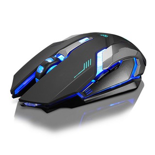 Recarregável X7 Silêncio Sem Fio Led Backlit Usb Óptico Ergonômico Gaming Mouse