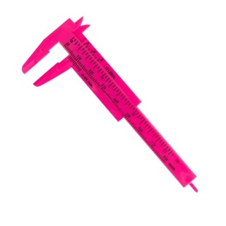 Paquímetro Mini para designer de Sobrancelhas Paquimetro - 8cm Pink