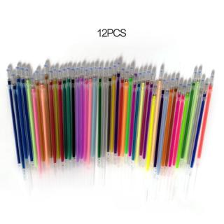 [117] 1.0mm Smooth Colorful Gel Pen Fluorescent Refills Color Cartridge Flash Pen (2)