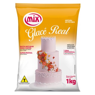 Glacê Real em Pó Mix 1kg P/ Bolos Tortas Decorações. (1)