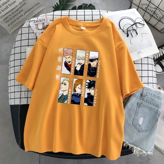 Camiseta Anime Gótica Harajuku Jiu-Jitsu Kaisen Camiseta Y2K Manga Curta (8)