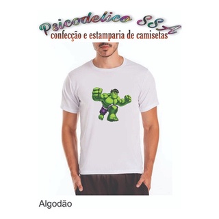 Camisetas Hulk O Incrível Vingadores Marvel Avengers Pnj 78