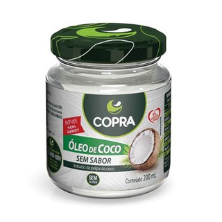 Oleo de coco Sem sabor 200 ml copra