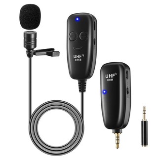 Microfone lapela sem fio para celular live bateria recarregavel uhf