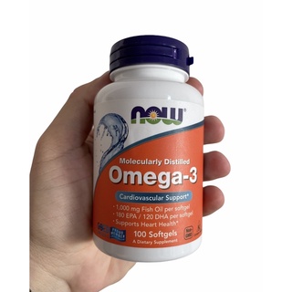Omega 3 1000mg Now Foods (fish Oil) 100 Softgels - Importada