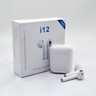 Fone de ouvido sem fio Bluetooth I12 Branco Tws 5.0 in-ear Android iPhone motorola Samsung LG