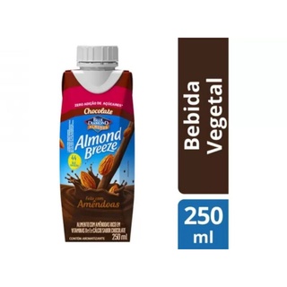 Bebida Vegetal de Amêndoas/Vegana/Sem Lactose Sabor Chocolate ALMOND BREEZE 250 ml Zero de Açúcar - Kit com 2 unidades (1)