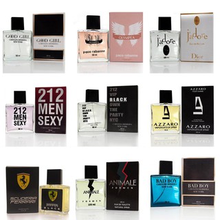 KIT C/12 Perfumes Masculinos & Femininos 100ml