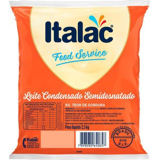 Leite Condensado Semidesnatado Italac 2,5kg