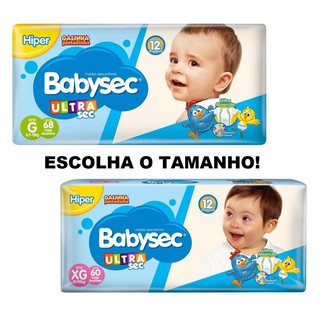 Fralda Babysec Ultrasec Galinha Pintadinha | Tamanho G | XG | Fraldas Descartáveis (1)
