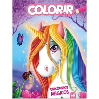 Livro Infantil Colorir Unicornios Magicos 16Pgs - Vale Das Letras
