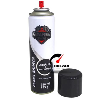 Graxa Branca Spray 250ml Corrente Relação Moto Automotiva/Residencial/Oficina/Linha Náutica