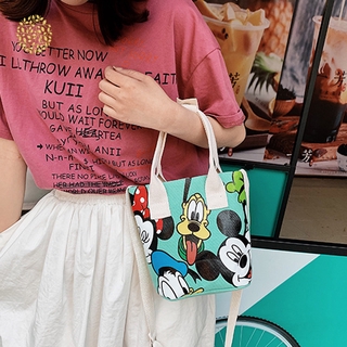 Bolsa De Tecido Feminina Com Estampa De Desenho Do Mickey Mouse
