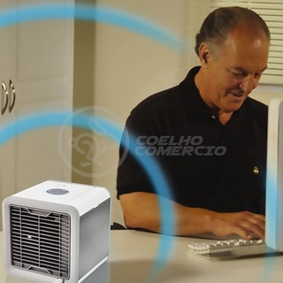 Mini Ar Condicionado Portátil Arctic Air Cooler 3 Velocidades Umidificador Climatizador Luz 48