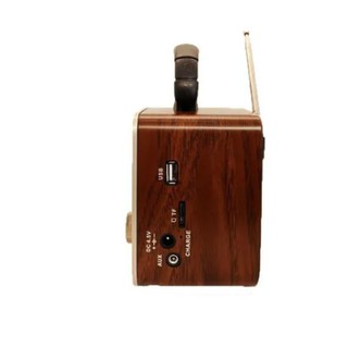 Rádio Retro Vintage Bluetooth Recarregável Caixa De Som Am Fm Usb Aux Sd (6)