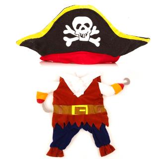 Engraçado Animal De Estimação Gato Trajes Pirata Padrão Crânio Roupas Traje Do Partido Do Dia Das Bruxas (6)