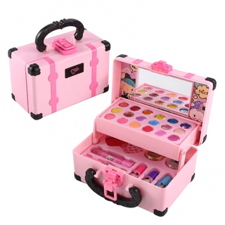 Kit Brinquedos De Maquiagem Para Crianças Menina Lavável Cosméticos Definir Jogo Fingir Princesa