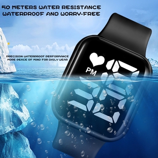 【Ready Stock】Apple Watch square LED electronic watch male and female students