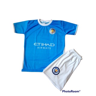Conjunto de Time Manchester City Infantil Camisa e Shorts