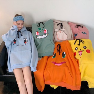 Amine pokemon hoodies feminino hip hop moletom meninas harajuku manga longa japão hoodie streetwear bonito dos desenhos