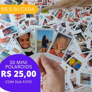 Mini Polaroids R$ 0,50 cada Combo com 50 Polaroid Instax - Mini com sua foto
