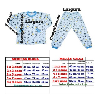 Pijama Infantil manga longa MENINO 100% Algodâo atacado 1 ao 8 - PRONTA ENTREGA (5)