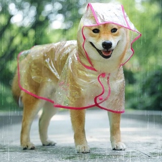 Capa De Chuva Transparente Para Cachorros / Roupas Para Cães (6)
