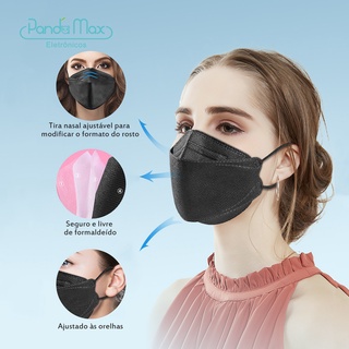 Kit 10 Máscaras Respiratória Proteção Facial Kn95 coreano KF94 (1)
