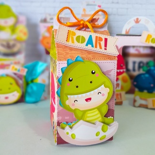 Kit 15 Caixas Milk Personalizada Dinossauro Baby - Caixa Em 3d-festa-aniversário-lembrancinha-batizado -caixa Bala,meiabala,sushi,cone,pirâmide (1)