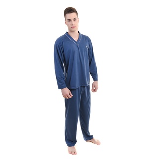 Pijama Masculino Adulto Longo Calça Comprida Manga Longa Inverno