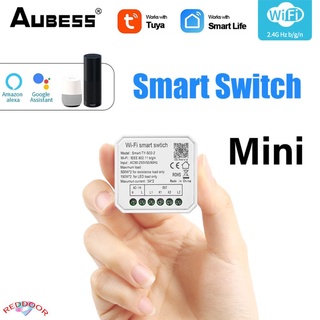 AUBESS 1/2 Gang Tuya WiFi mini Inteligente DIY Módulo Interruptor De Luz | Vida Trabalhar Com Alexa Controle Remoto REWYHOOR