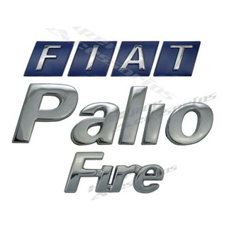 Emblemas Fiat Palio E Fire 2001 Em Diante Cromados