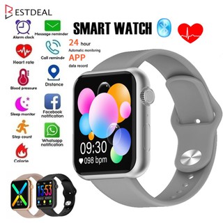 Smartwatch y68 plus relógio inteligente monitor de saúde com tela colorida