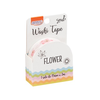 Washi Tape Flower Soul BRW 15mmx3m