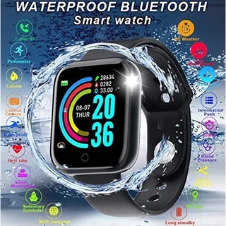 Smartwatch relógio smart y68 / d20 ip67 à prova d 'água / monitor de frequência cardíaca / ios / android/strap