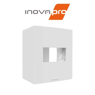 Conjunto Caixa + Placa de Sobrepor Externo Para 1 Módulo Linha Inova Pro - Alumbra