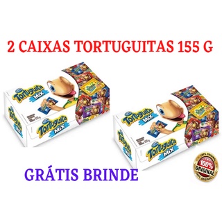 KIT 2 CAIXAS DE CHOCOLATE TORTUGUITA MIX 155 GRAMAS DELÍCIA SORTIDOS OFERTA (1)