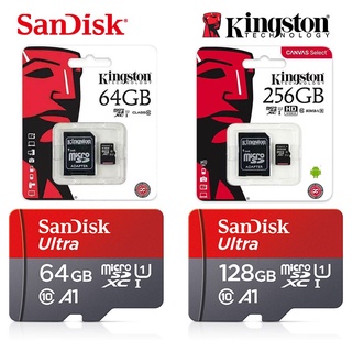 Micro SD Sandisk Kingston Cartão Sd De Memória 64GB 128GB 256GB 512GB