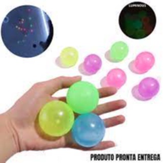 Bolinha Anti Stress Fidget Toy Globble Luminosa Squichy Neon Gruda no Teto Anti stress Vent Ball Bola de Apertar