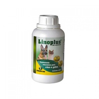 Linoplus 400ml - Suplemento Alimentar Para Cães E Gatos- Pelos bonitos, sedosos e brilhantes