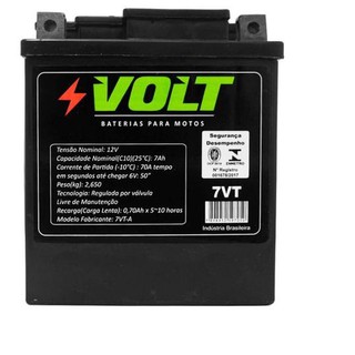Bateria para Moto Volt 7VT 7 Amperes Honda CB300R Flex CB250 Nighthawk CB600 Hornet Twister CG 150 Sport Lead 110 NX 125 250 TRX 350 Fourtrax (1)