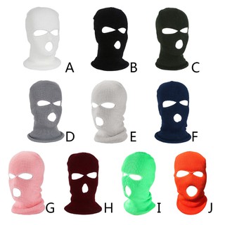 Moda Inverno Toca Máscara Balaclava Quente Cobertura Completa De Malha 3 Orifícios - Halloween (3)
