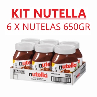 Kit6 Creme de Avelã Nutella 650gr - Ferrero