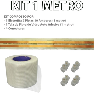 Kit Eletrofita 2 Pistas 1 Metro 750V 10A