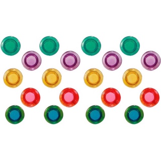 30 Imã Prendedor Magnético Redondo Geladeira Mural Coloridos